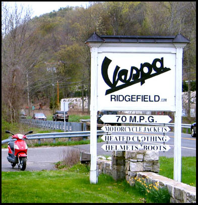 Vespa of Ridgefield Sign